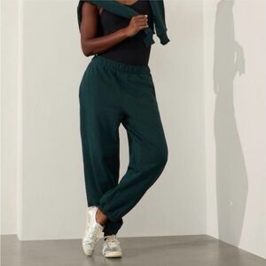 Athleta forever fleece joggers in Cypress Green